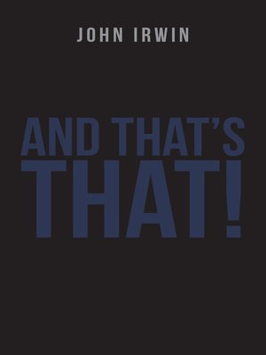 cover image of And That's That!